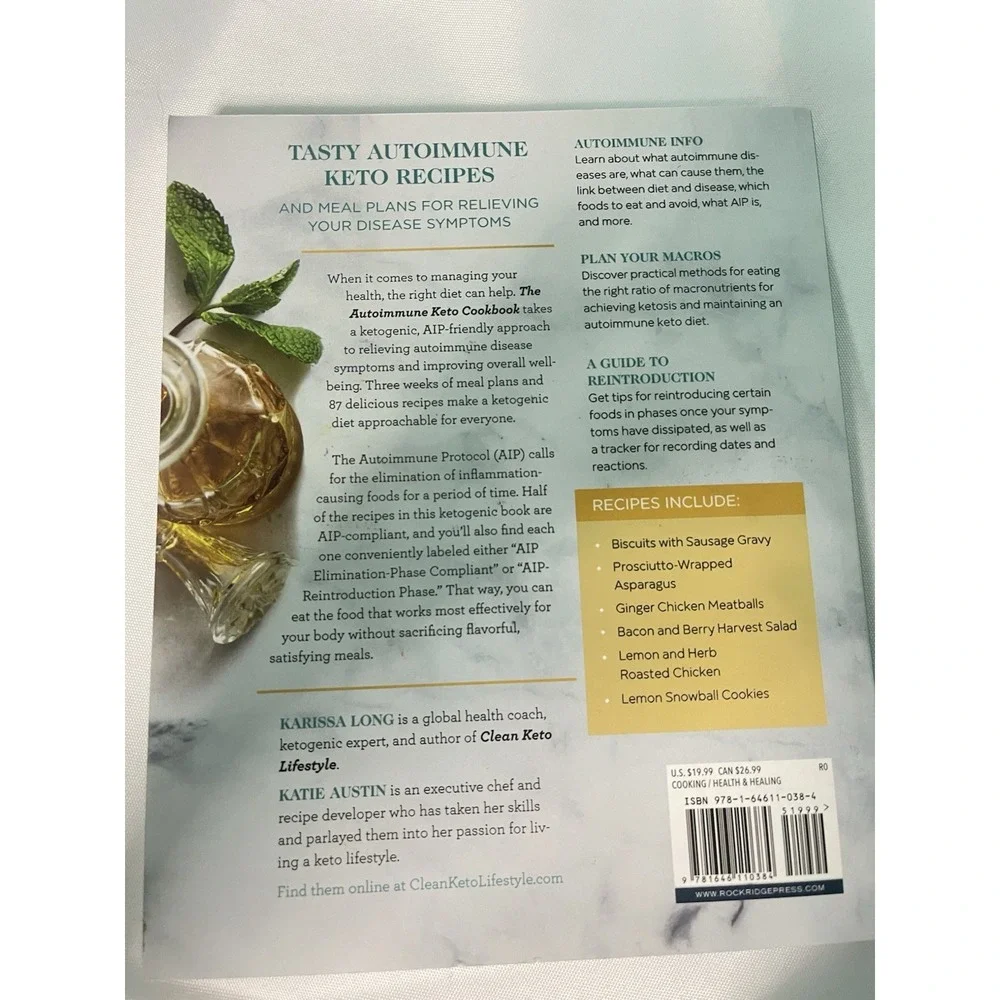 The Autoimmune Keto Cookbook: Heal‎ Your Body with Delicious AIP-Compliant Re...